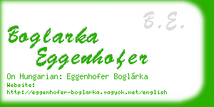 boglarka eggenhofer business card